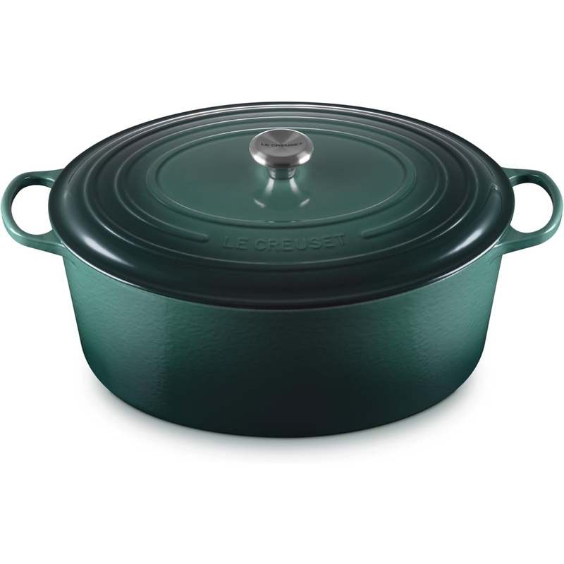Le Creuset 15 1/2 Qt. Signature Oval Dutch Oven w/Stainless Steel Knob - Artichaut
