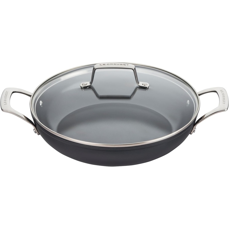Le Creuset 3 1/2 Qt. Essential Non-Stick Ceramic Shallow Braiser w/Glass Lid