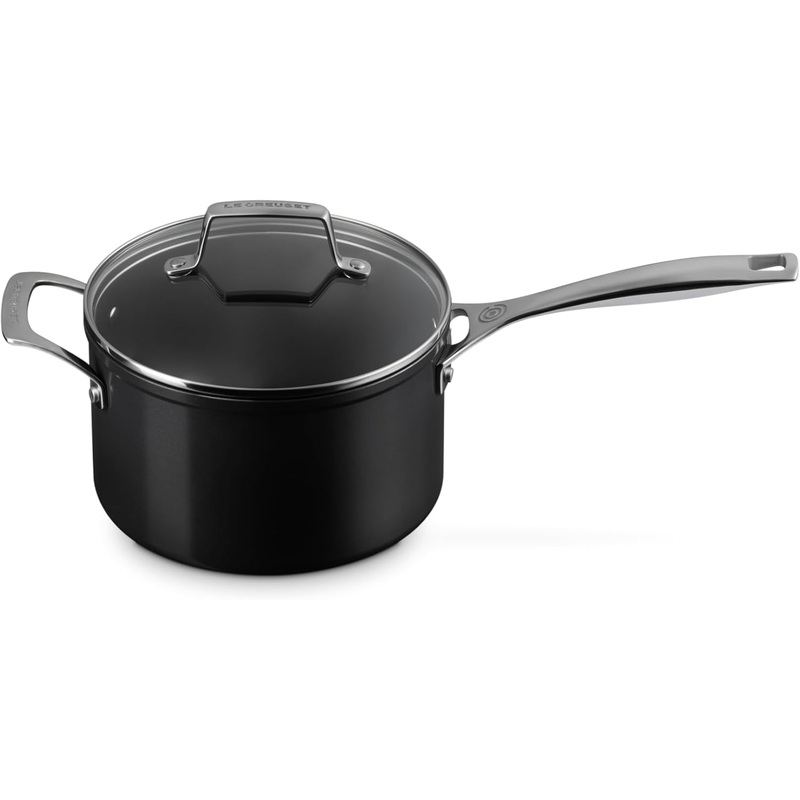 Le Creuset 4 Qt. Essential Non-Stick Ceramic Saucepan w/Glass Lid