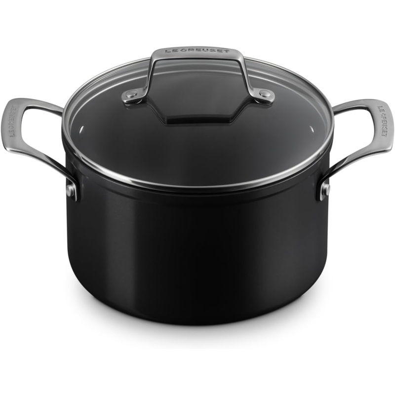 Le Creuset 4 Qt. Essential Non-Stick Ceramic Stockpot w/Glass Lid