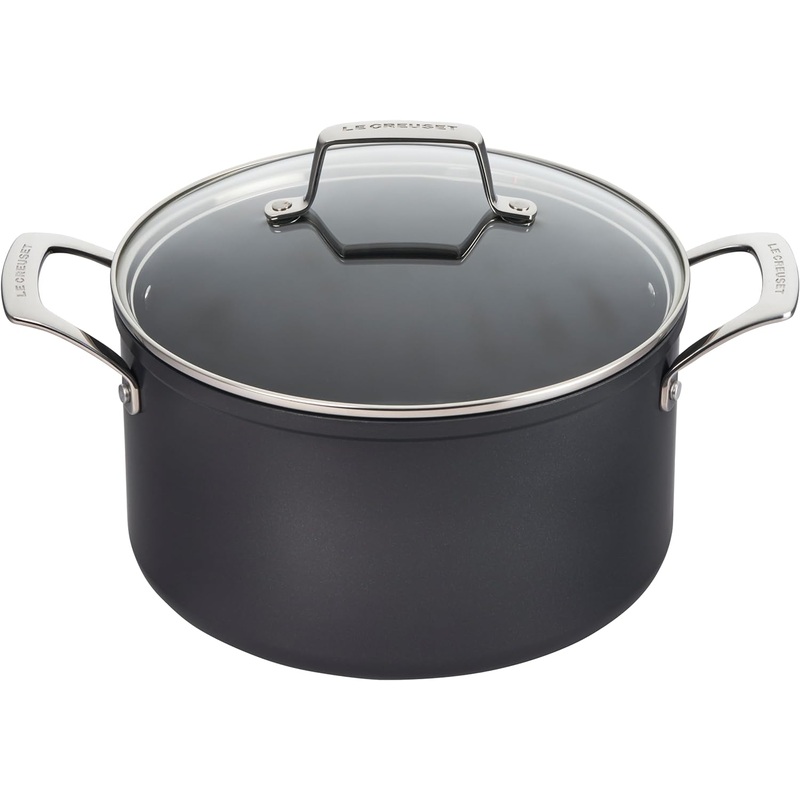 Le Creuset 6.3 Qt. Essential Non-Stick Ceramic Stockpot w/Glass Lid