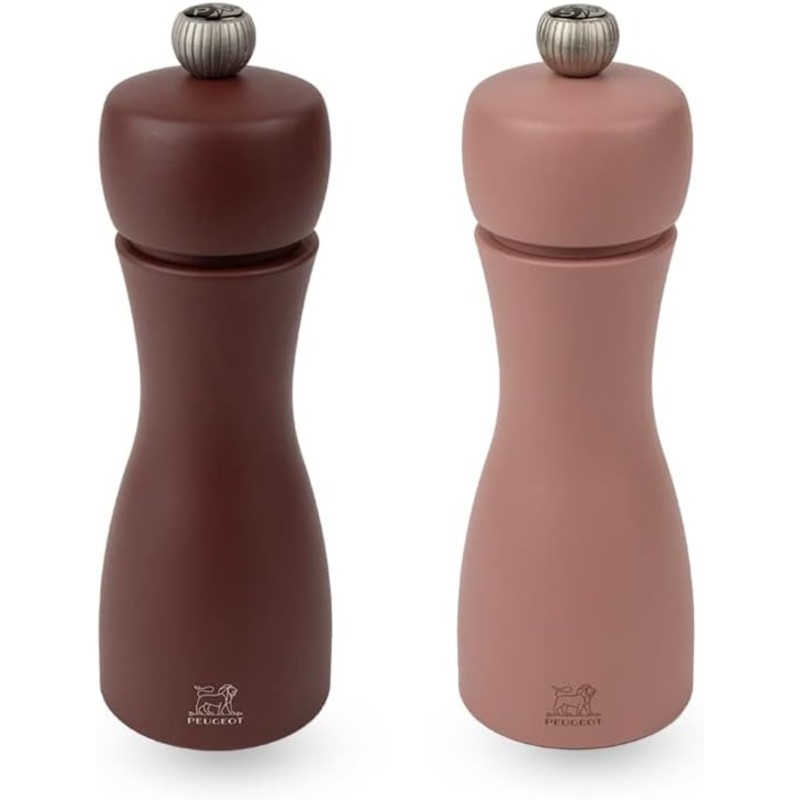 Peugeot Tahiti Duo Earth Pepper & Salt Mill Set - Brown Tones - 15cm/6"