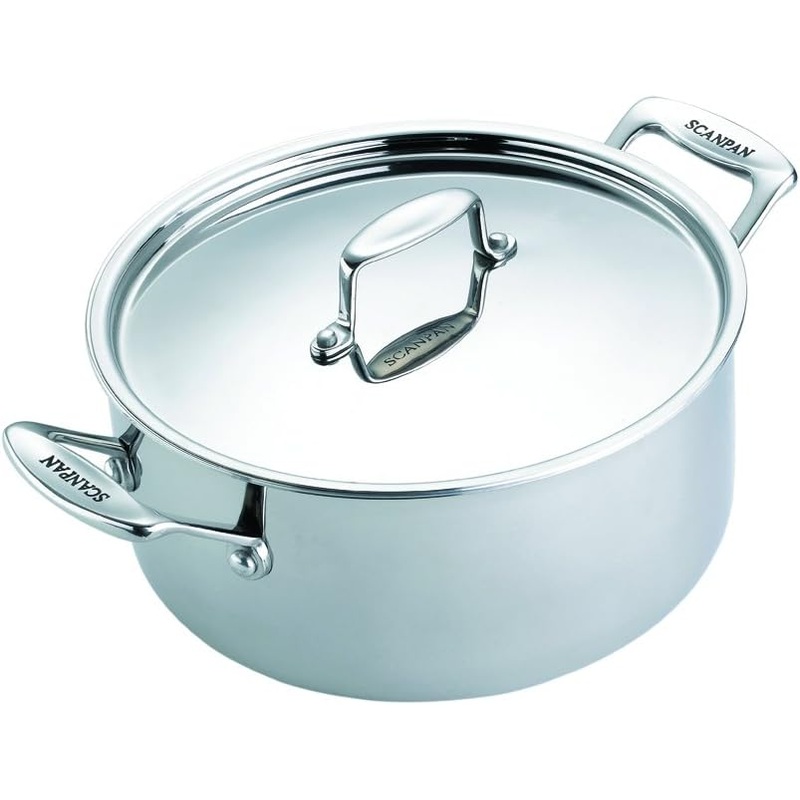 Scanpan Fusion 5 - 5 1/2 Qt. Coverd Stainless Dutch Oven