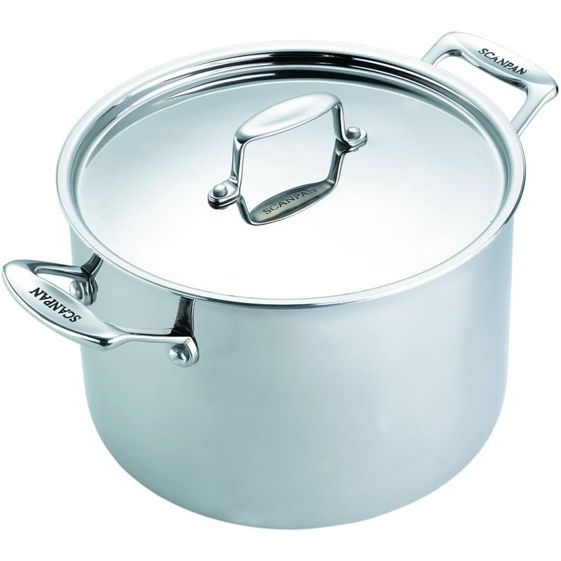 Scanpan Fusion 5 - 8 Qt. Covered Stainless Stock Pot