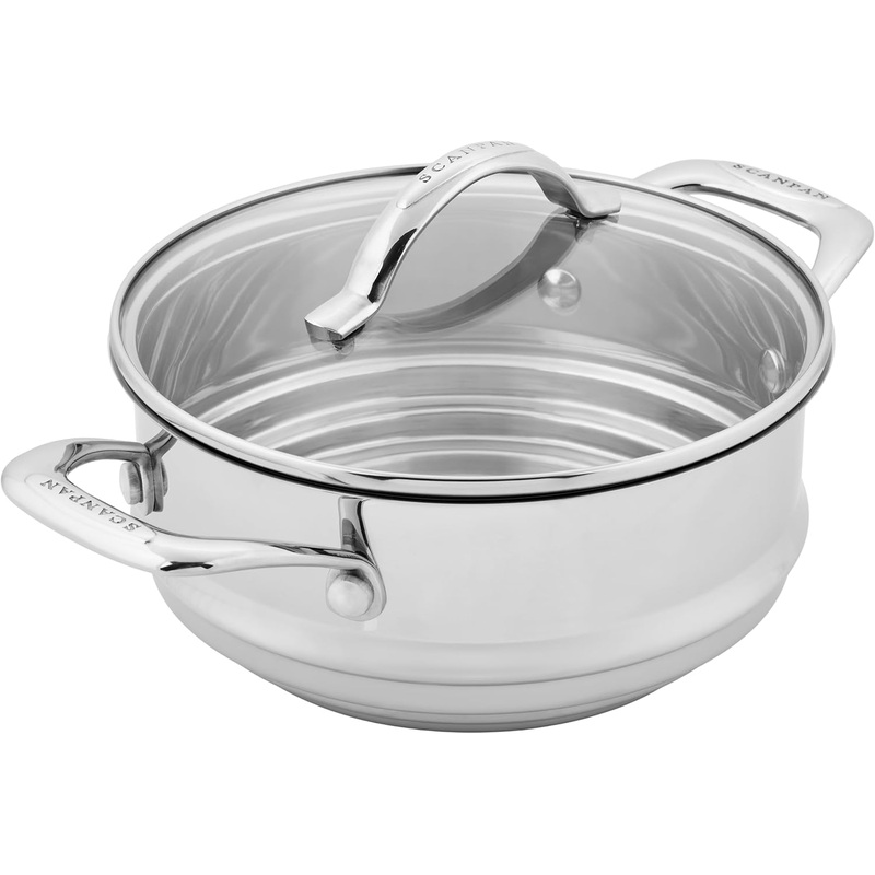 Scanpan STS - 6 1/4" - 7" - 8" Covered Stainless Steamer