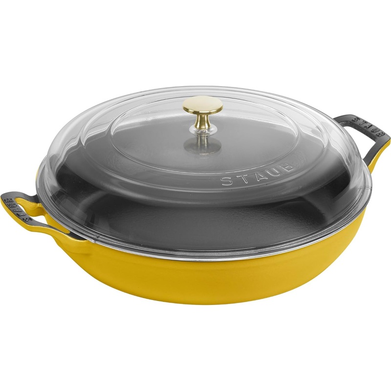 Staub Braiser w/Glass Lid - 3 1/2 Qt. - Citron