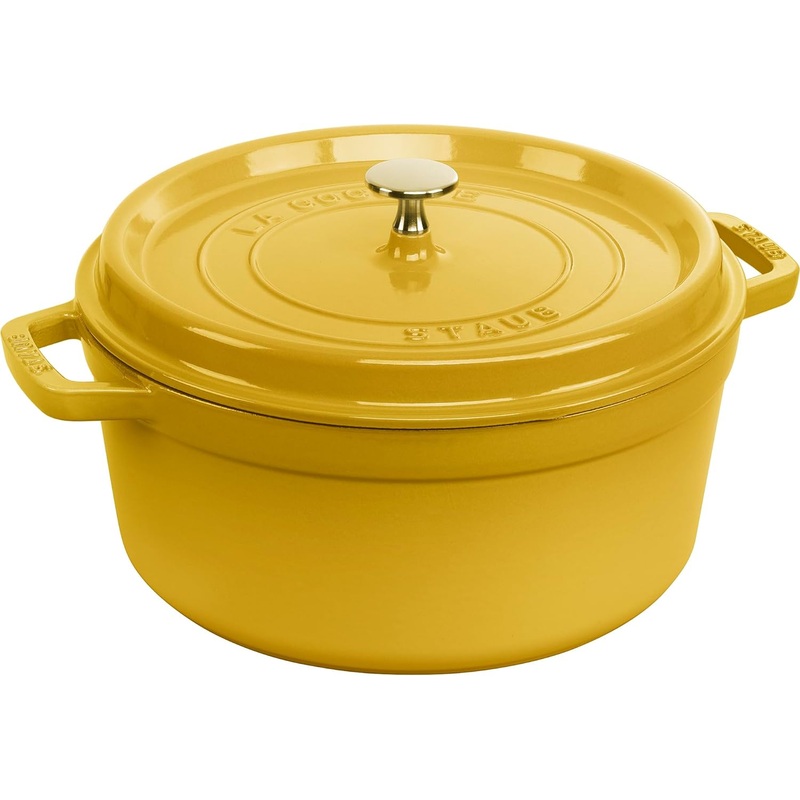 Staub Round Dutch Oven - 5 1/2 Qt. - Citron