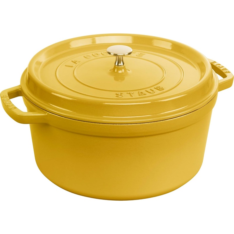 Staub Round Dutch Oven - 7 Qt. - Citron