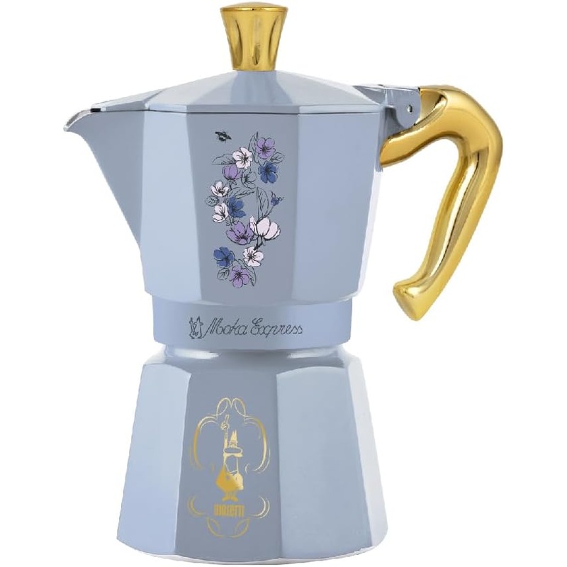 Bialetti Moka Express Bridgerton Stovetop Espresso Maker 6 Cups