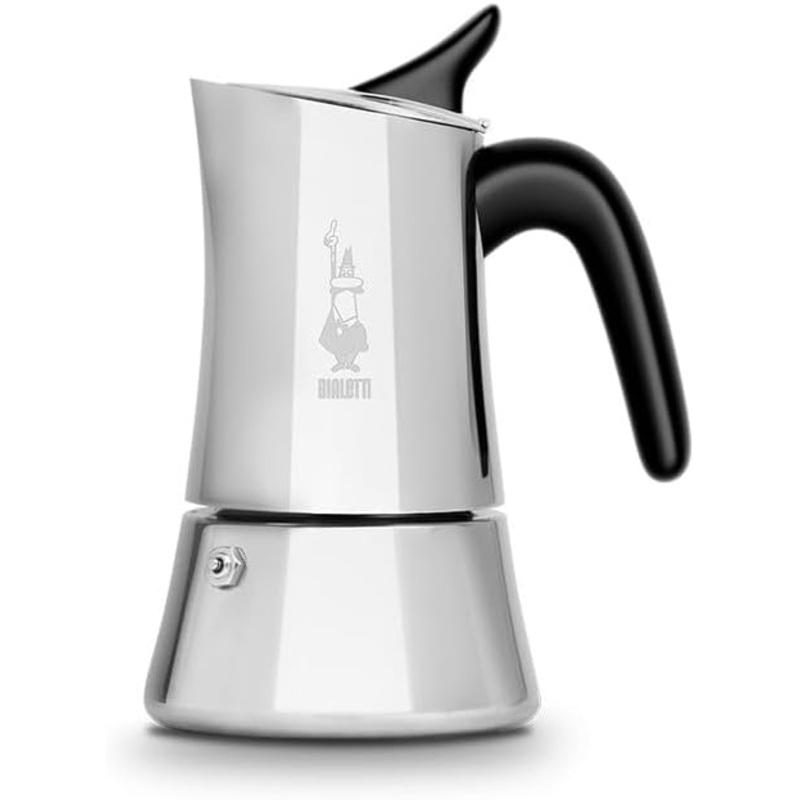 Bialetti Moon Exclusive Stovetop Espresso Maker 4 Cups - Stainless Steel