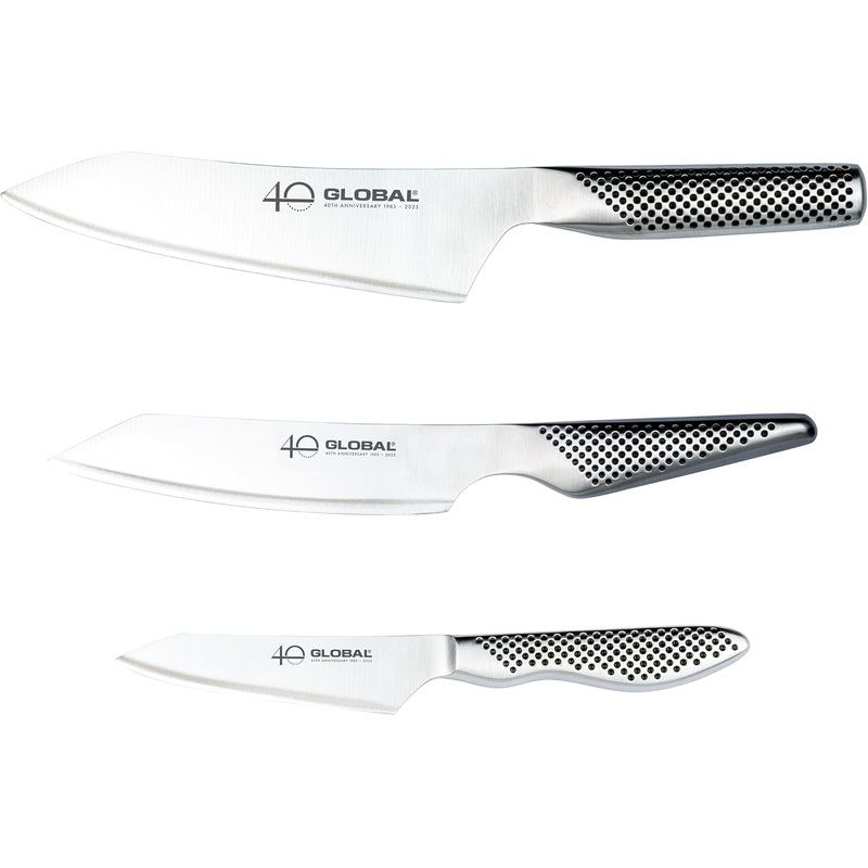 Global G-458110/AB - 40th Anniversary 3 Pc. Knife Set