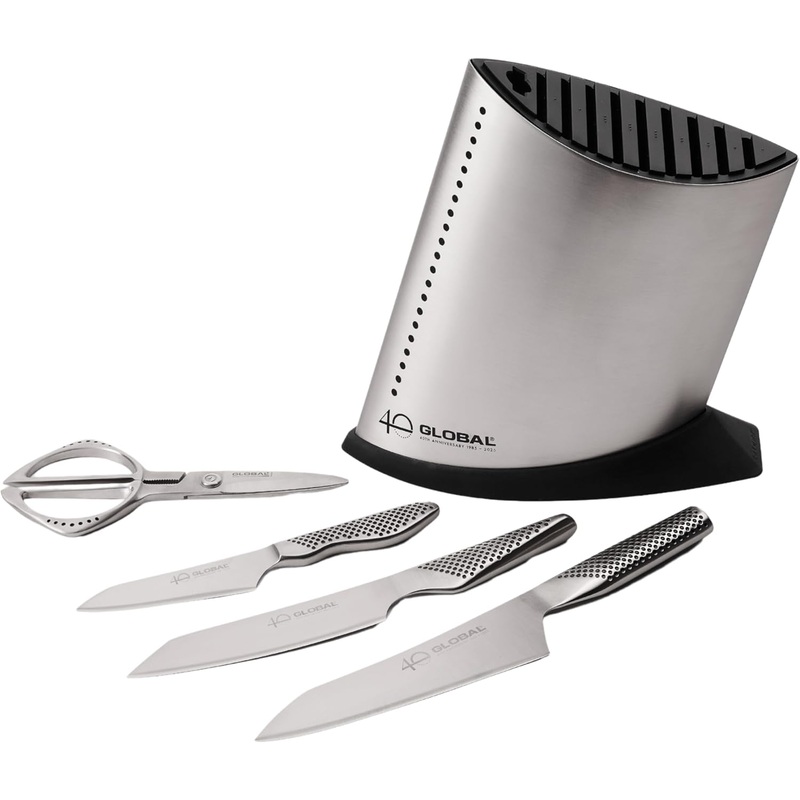Global G-52AN5 - 40th Anniversary 5 Pc. Knife Block Set