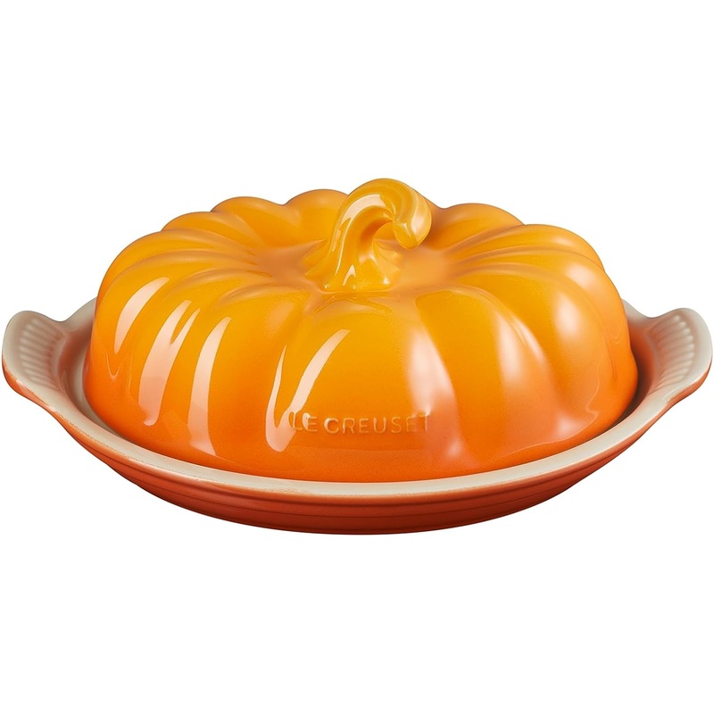 Le Creuset Figural Pumpkin Butter Dish - Persimmon