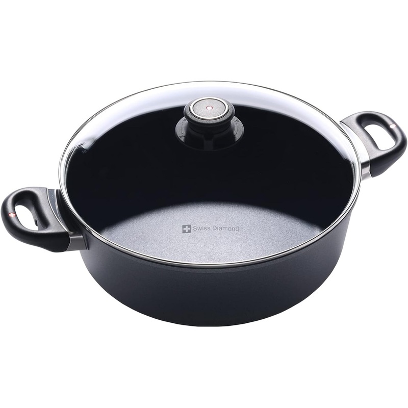 Swiss Diamond - 11" Induction Braiser w/Glass Lid