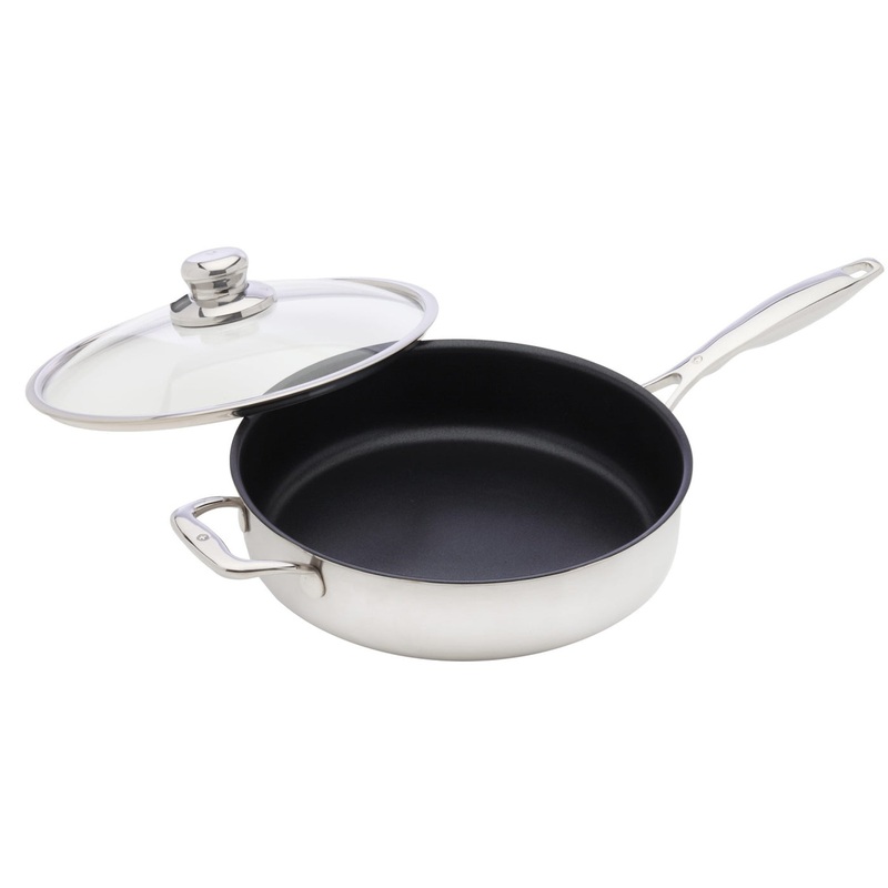 Swiss Diamond - 11" Nonstick Clad Saut Pan w/Glass Lid