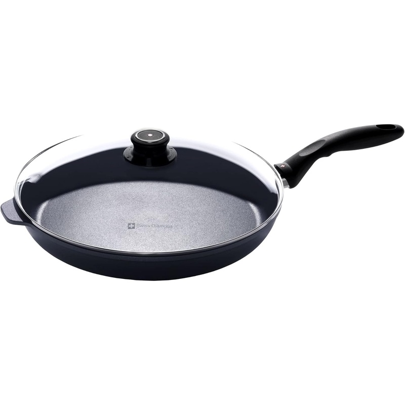 Swiss Diamond - 12.5" Induction Fry Pan w/Glass Lid