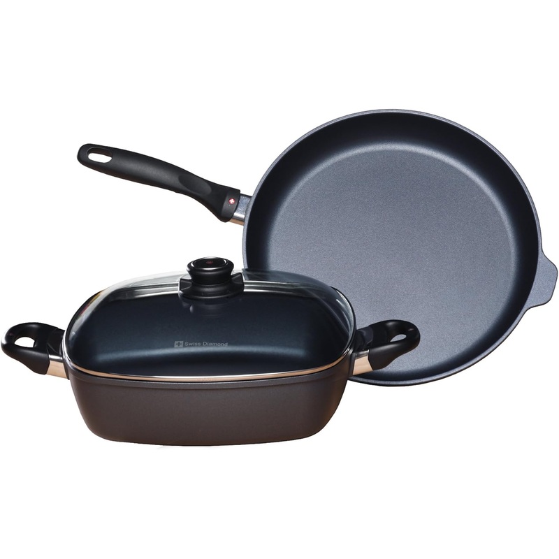 Swiss Diamond - 3 Pc. HD Nonstick Cookware Set
