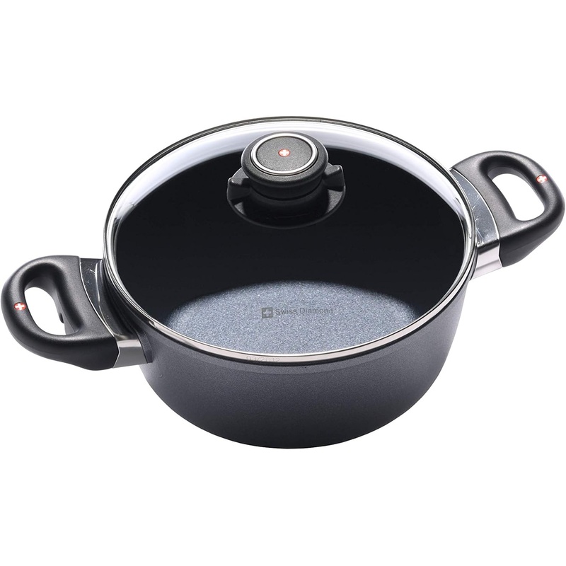 Swiss Diamond - 8" Casserole w/Glass Lid