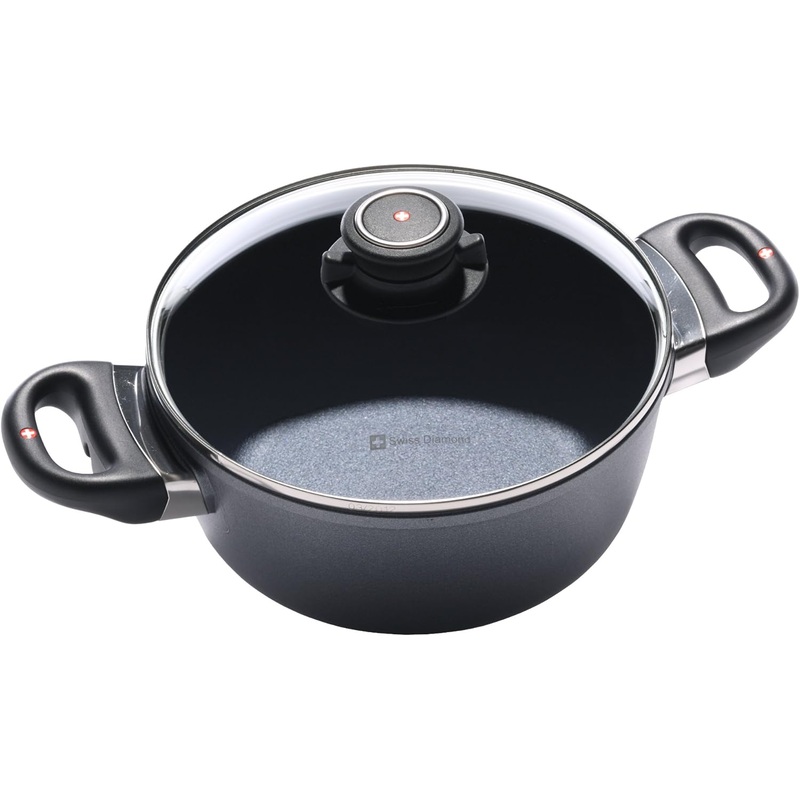 Swiss Diamond - 8" Induction Casserole w/Glass Lid