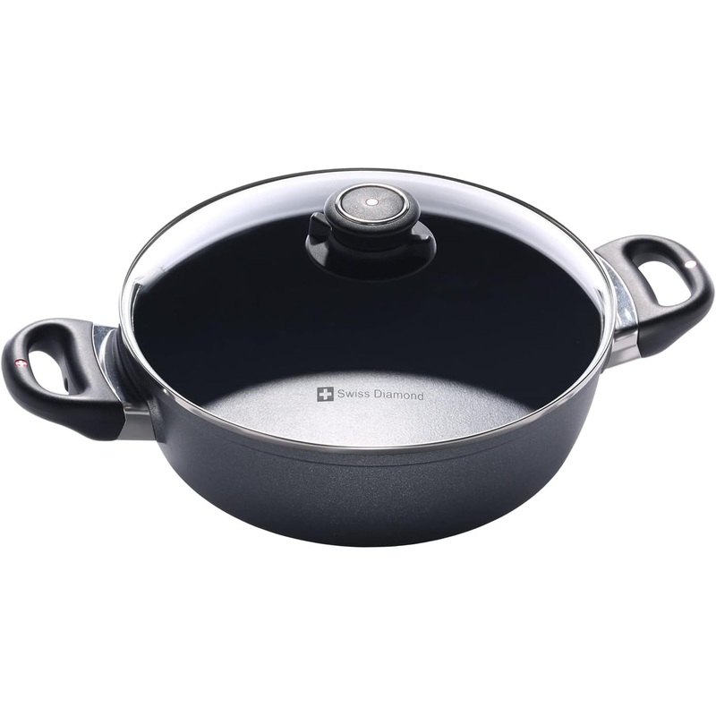 Swiss Diamond - 9.5" Induction Casserole w/Glass Lid