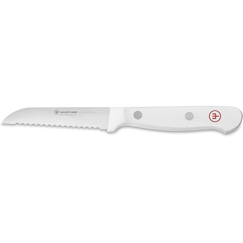 Wusthof Gourmet White - 3" Serrated Paring Knife