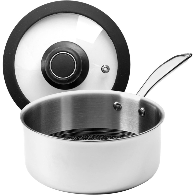 Black Cube CeramicQR 8" Saucepan w/Lid
