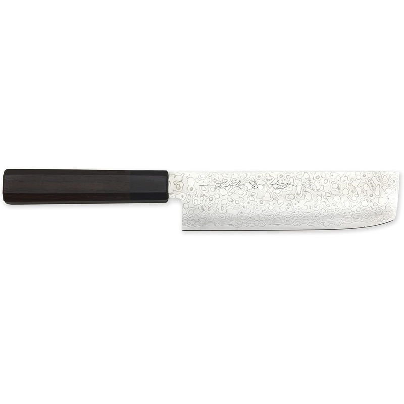 Kikuichi NWD Series Nickel Warikomi Damascus - 6.5" Nakiri Knife