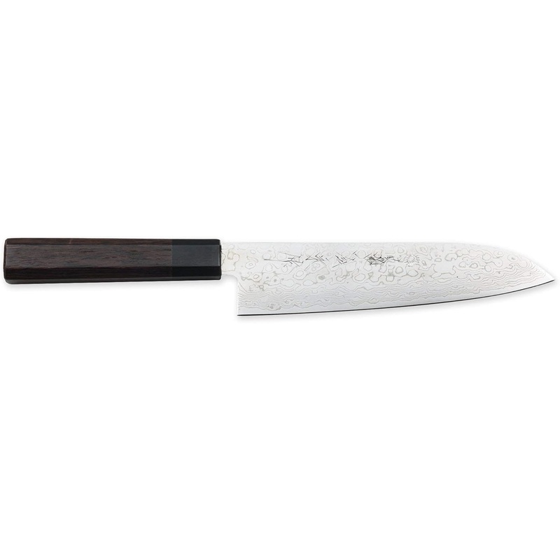 Kikuichi NWD Series Nickel Warikomi Damascus - 7" Santoku Knife