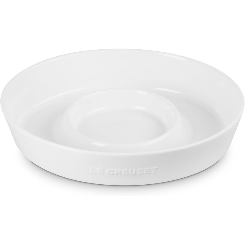 Le Creuset 13" Chip and Dip Platter - White