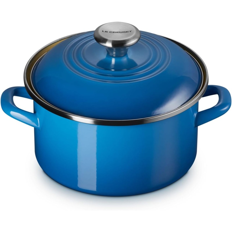 Le Creuset 3.8 Qt. Traditional Petite Stockpot w/SS Knob - Marseille