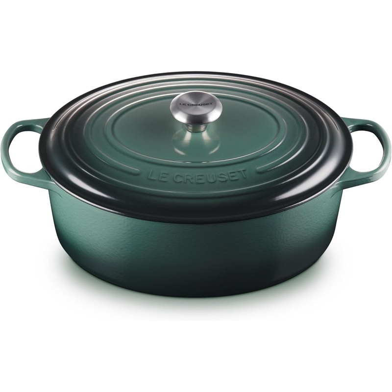Le Creuset 8 Qt. Signature Oval Dutch Oven w/Stainless Steel Knob - Artichaut