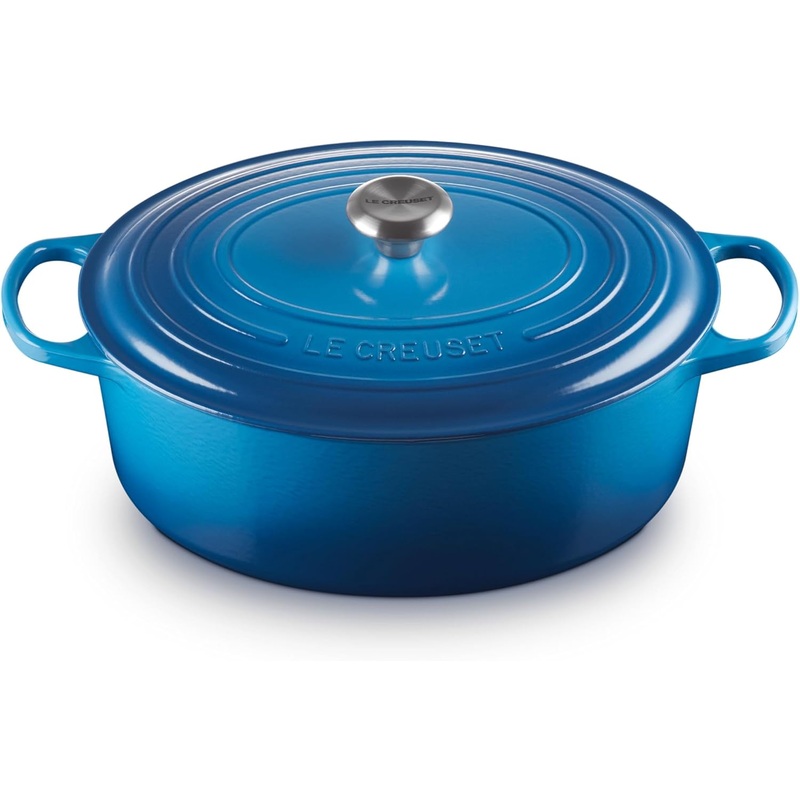Le Creuset 8 Qt. Signature Oval Dutch Oven w/Stainless Steel Knob - Marseille