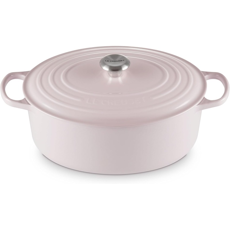 Le Creuset 8 Qt. Signature Oval Dutch Oven w/Stainless Steel Knob - Shallot