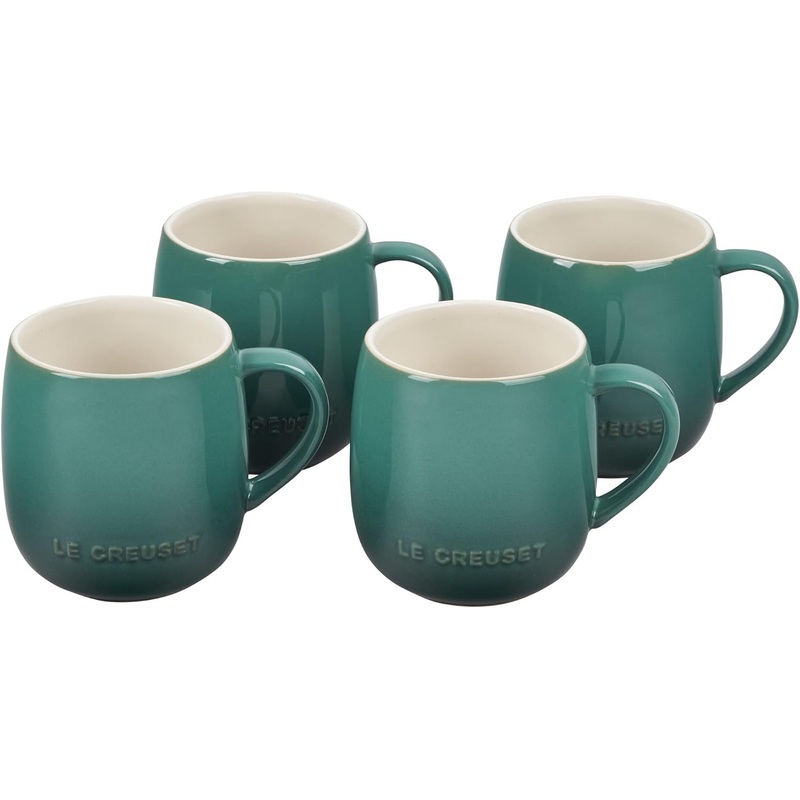 Le Creuset Set of 4 - 13 oz. Heritage Mugs - Artichaut