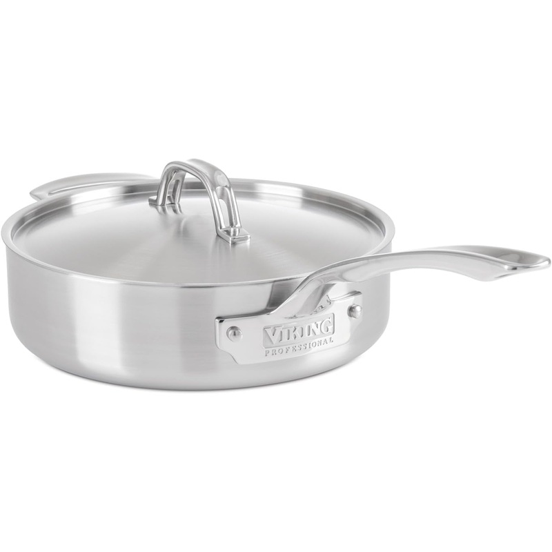 Viking 5-Ply Professional - 3.4 Qt. Saute Pan w/Lid - Satin Finish