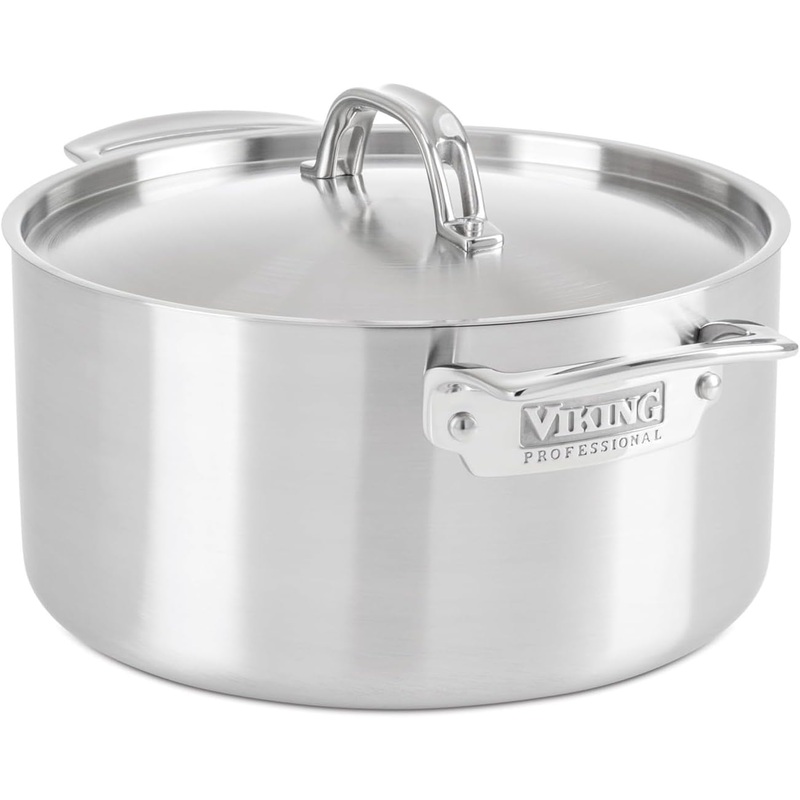 Viking 5-Ply Professional - 8 Qt. Stock Pot w/Lid - Satin Finish