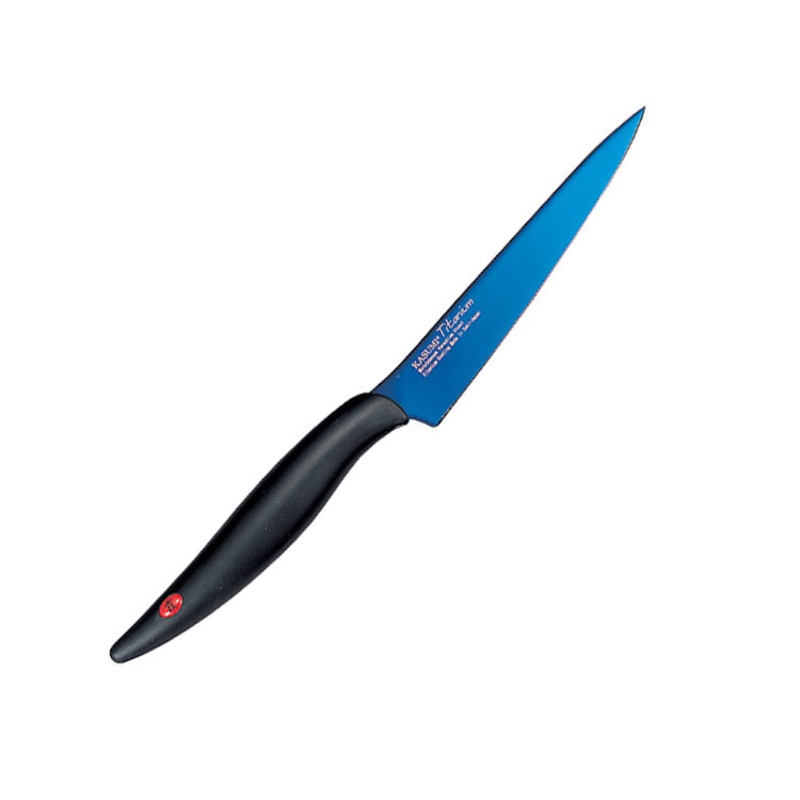 Kasumi Titanium - 4 3/4" Utility Knife - Blue