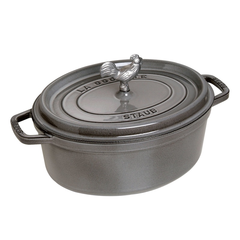 Staub Coq au Vin Cocotte - 5 3/4 Qt. - Graphite Grey