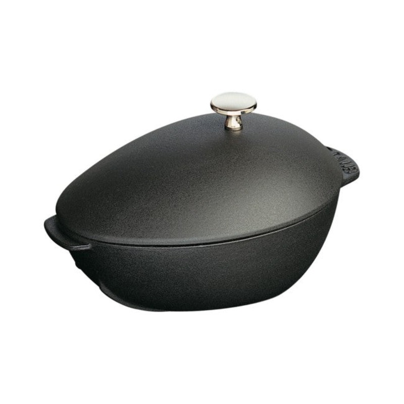 Staub Mussel Pot - 2 Qt. - Black Matte With Knob