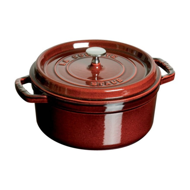 Staub Round Cocotte - 7 Qt. - Grenadine