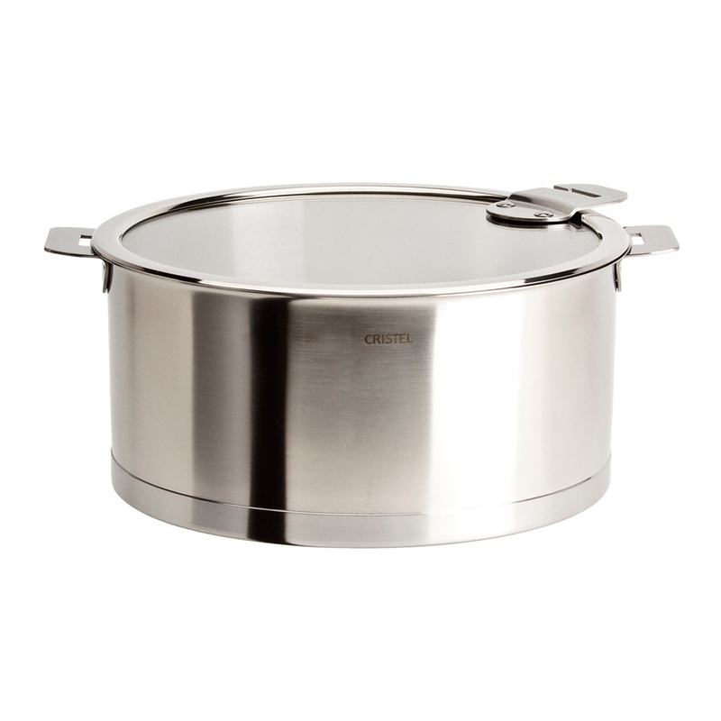 Cristel Strate Removable Handle - 4 Qt. Stew Pan w/Lid