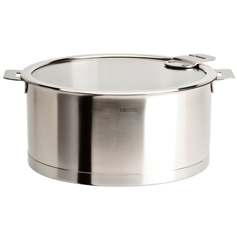 Cristel Strate Removable Handle - 7 Qt. Stew Pan w/Lid