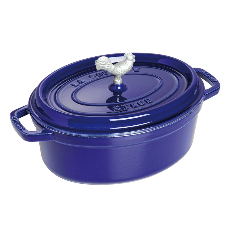 Staub Coq au Vin Cocotte - 5 3/4 Qt. - Dark Blue