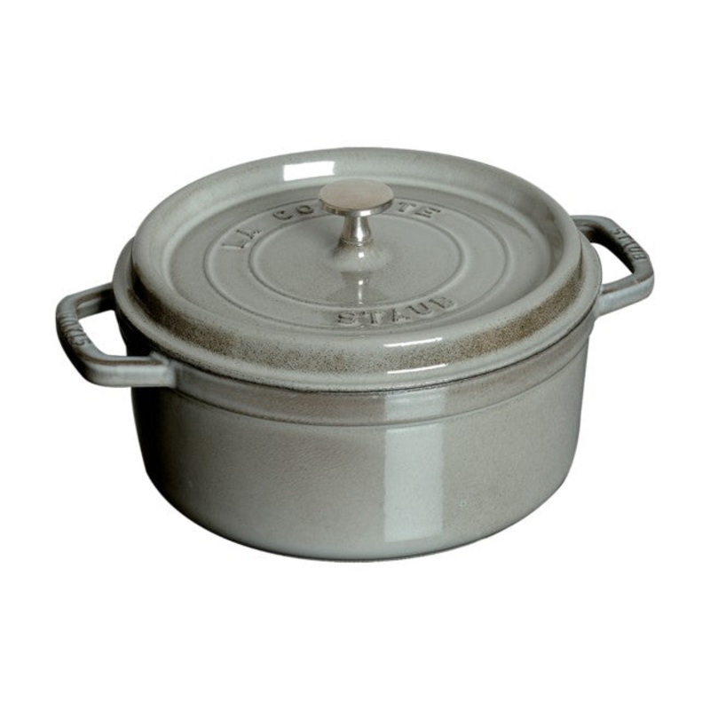 Staub Round Cocotte - 13 1/4 Qt. - Graphite Grey