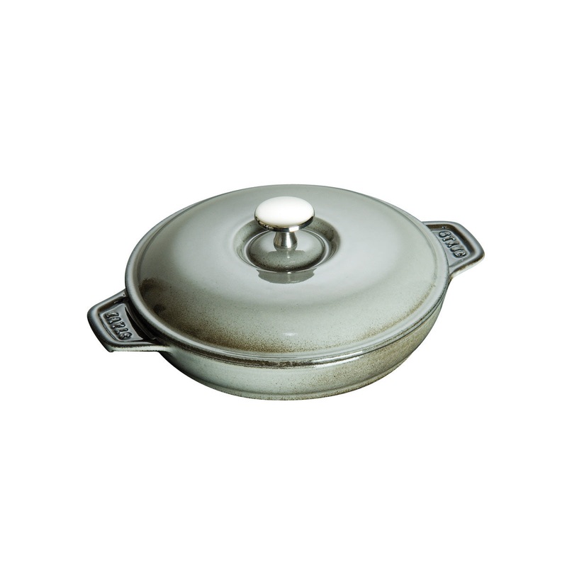 Staub Round Plate w/Lid - 7 7/8" - 3/4 Qt. - Graphite Grey