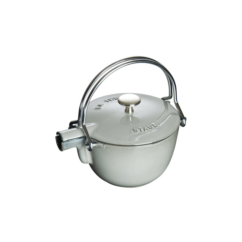 Staub Round Teapot/Kettle - 1 Qt. - Graphite Grey