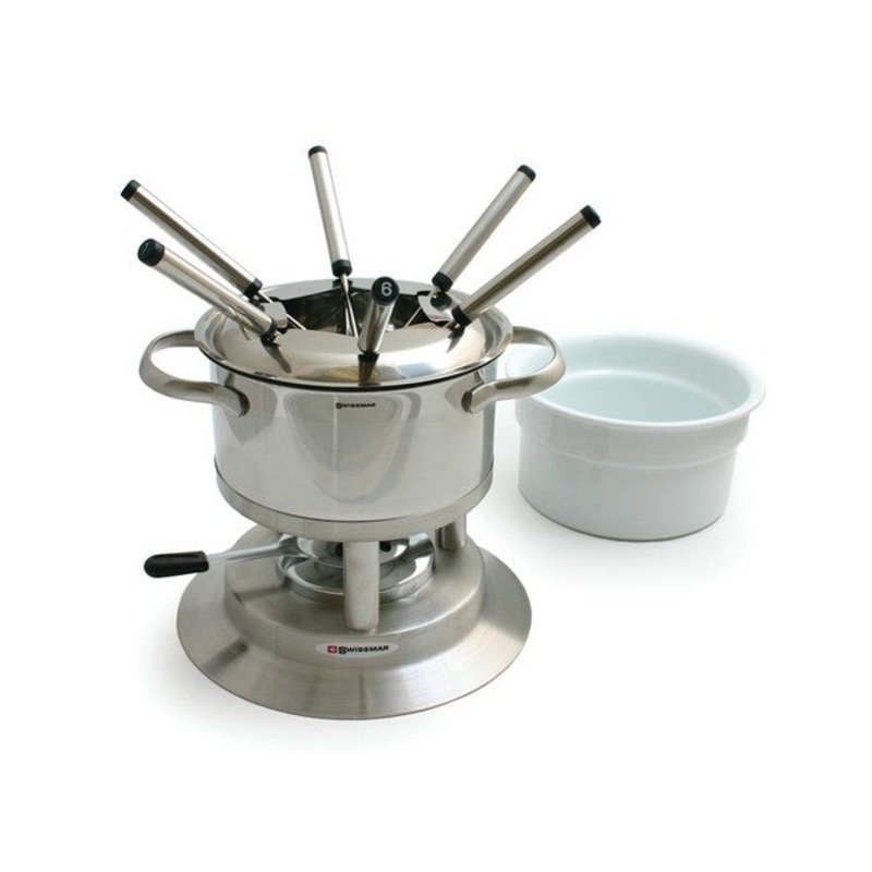Swissmar Arosa 11 Pc. Stainless Fondue Set