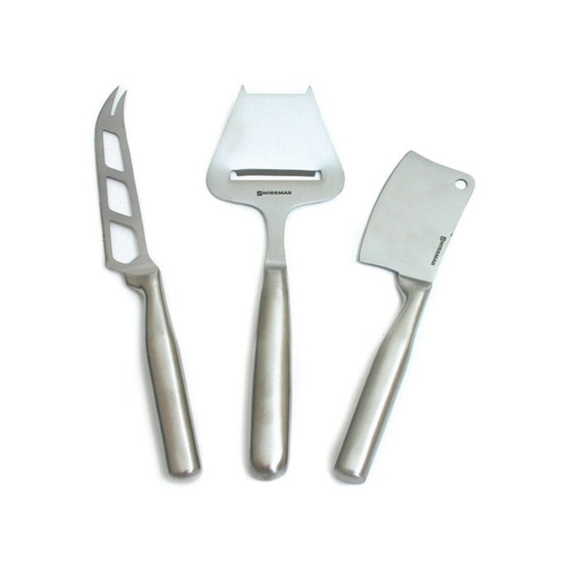 Swissmar Stainless Steel 3 Pc. Cheese Knife Set
