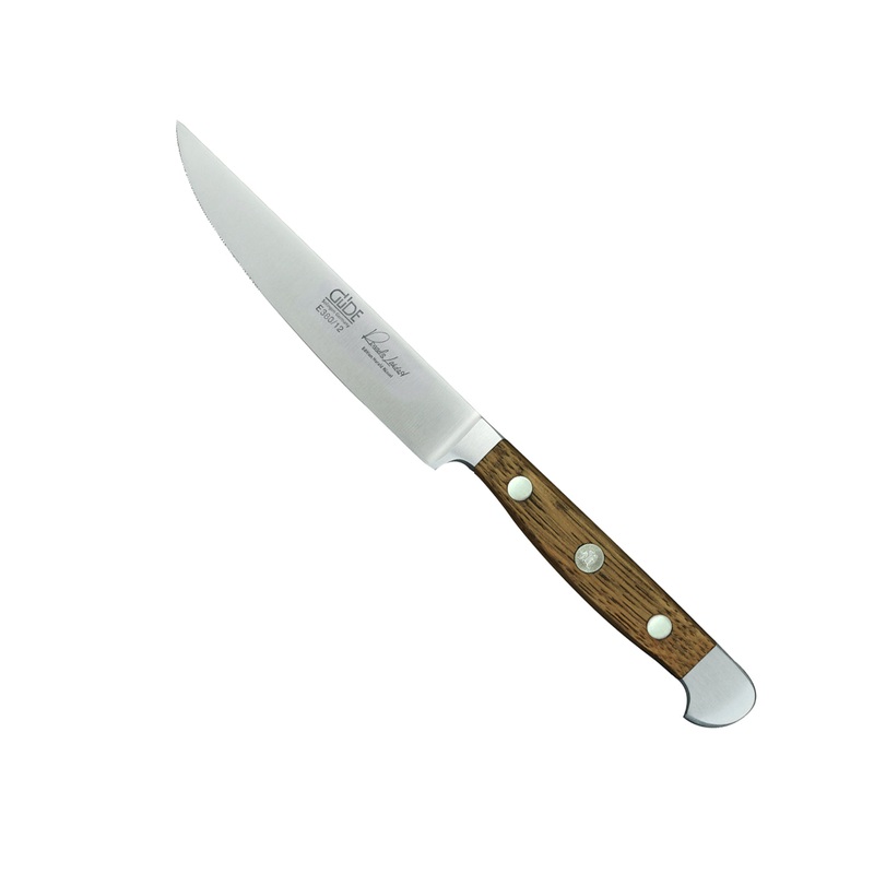 Gde Alpha Barrel Oak Series - 4 1/2 " Large Steak Knife