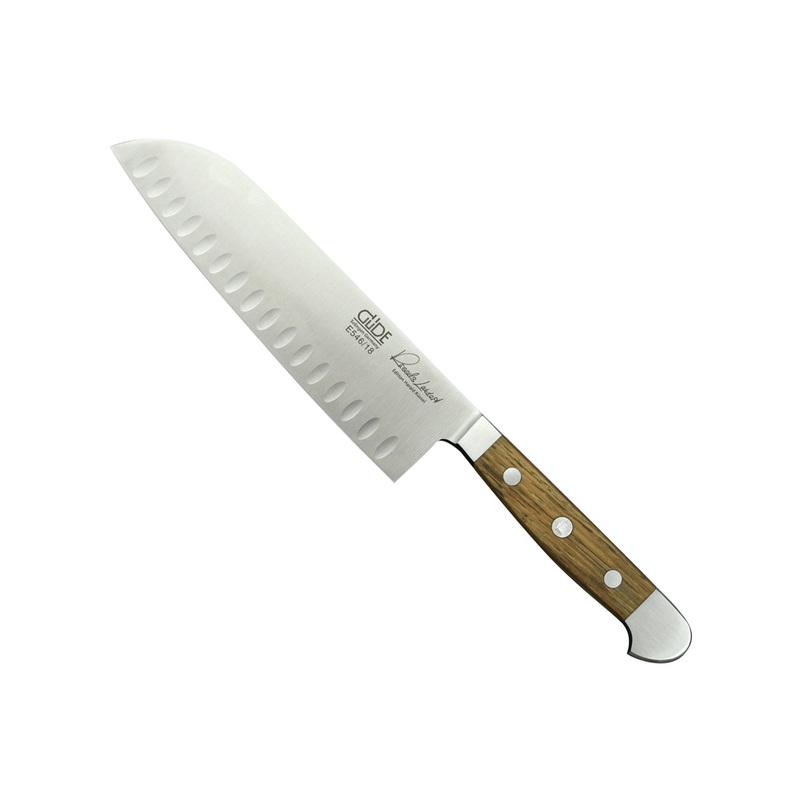 Gde Alpha Barrel Oak Series - 7" Santoku Knife